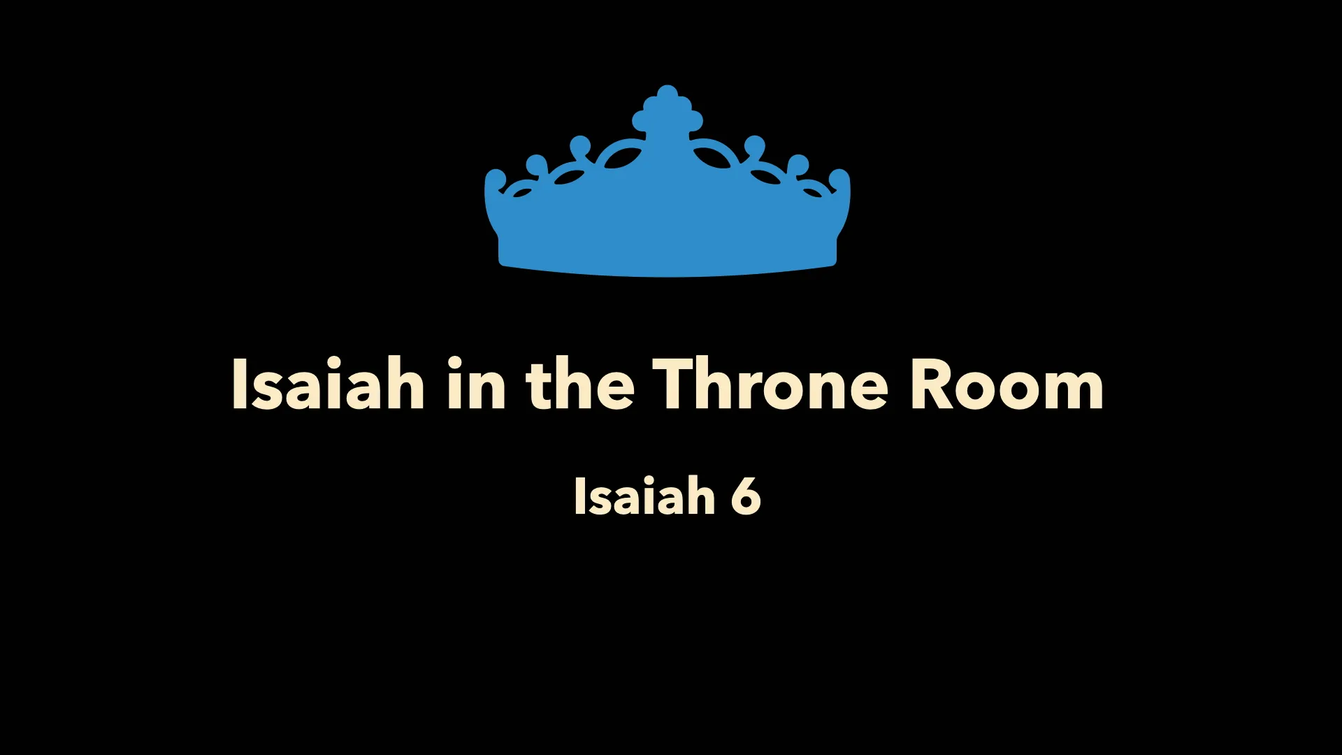 Isaiah in the Throne Room