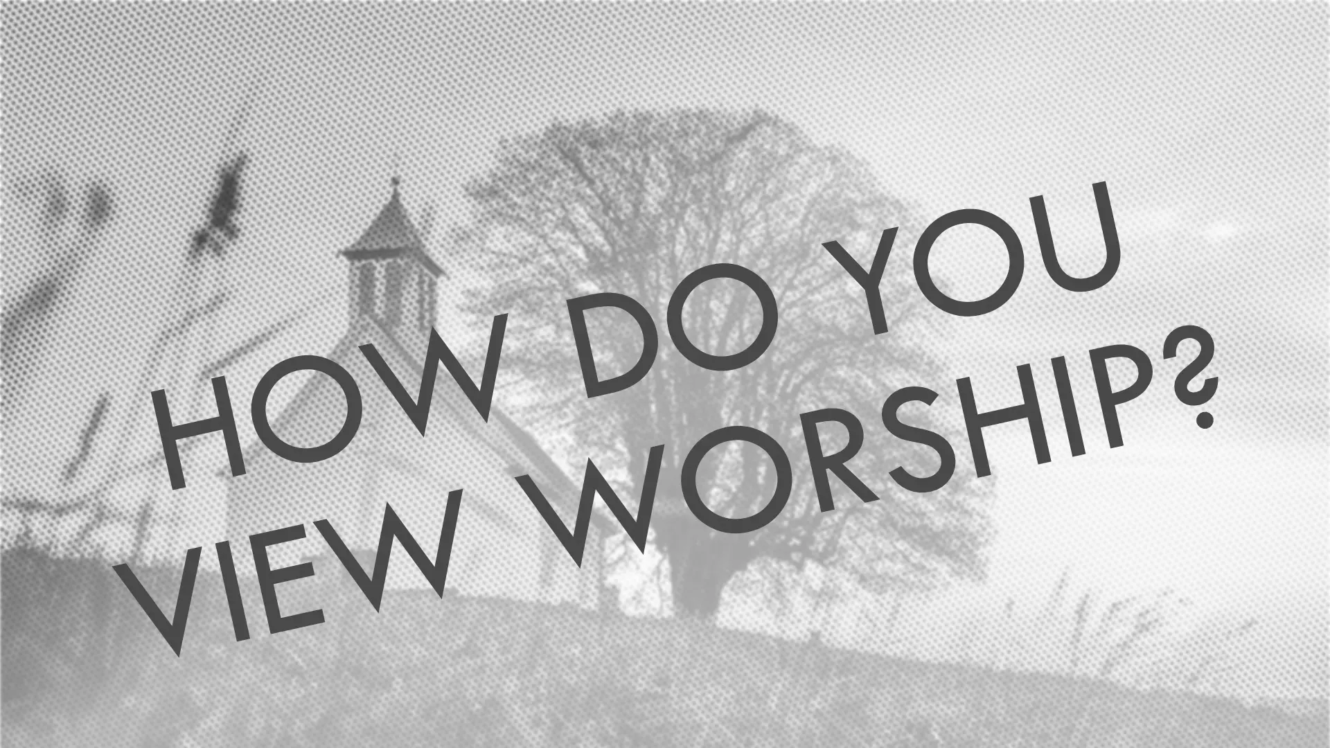 How do you view worship?