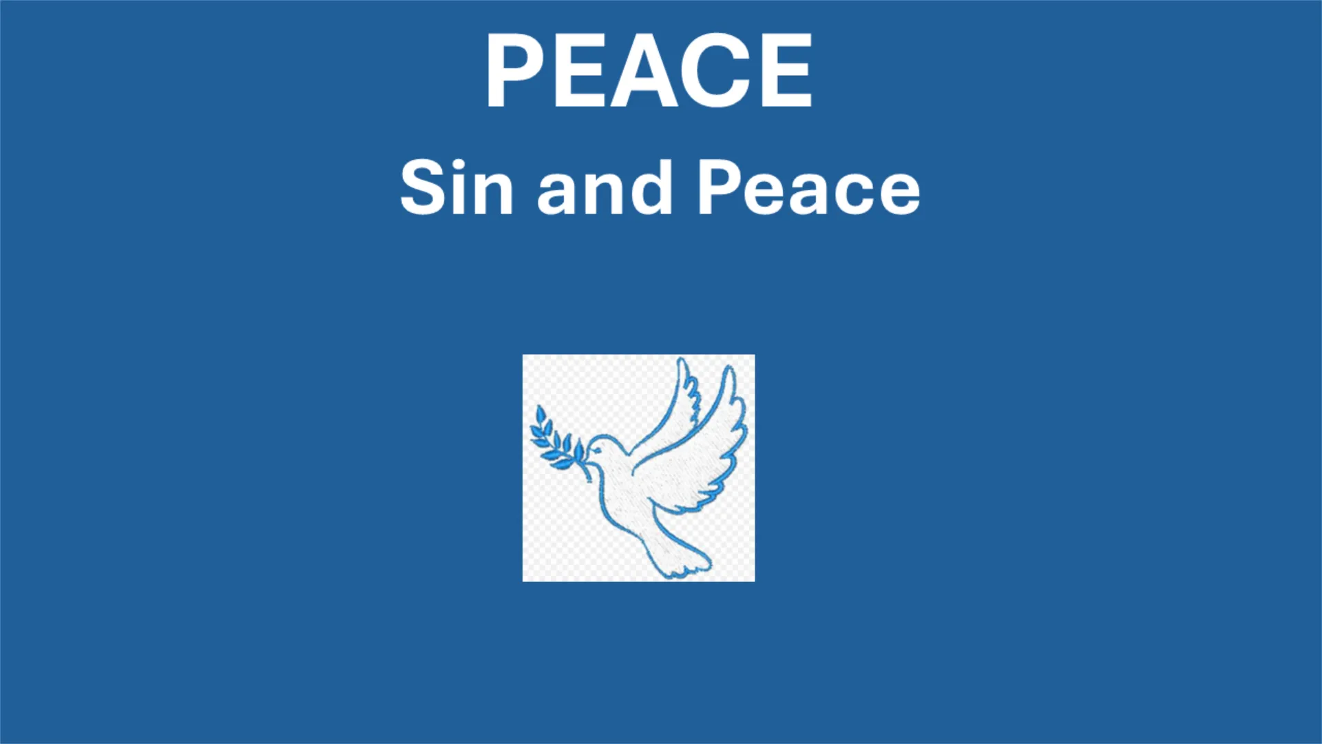 Sin and Peace